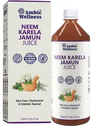 Ambic Ayurveda Neem Karela Jamun for Maintain Healthy Sugar Levels, Skin and Diabetes Care