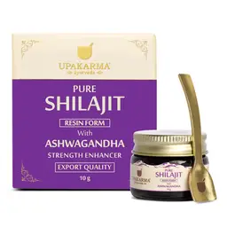 Upakarma - Pure Shilajit/Shilajeet Resin Form - with Ashwagandha - for Power, Stamina, Endurance, Strength and Overall Wellbeing icon