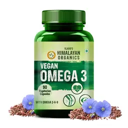 Vlado's Himalayan Organics Vegan Omega 3 6 9 for Bone health, Muscle recovery & Heart Health