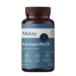 Miduty Ashwagandha 3X with KSM 66 for Stress and Mood Stability icon