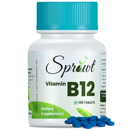 Sprowt Plant Based Vitamin B12 Veg 120 Tablets for Enhancing Energy Level icon