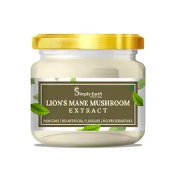 Simply Earth Lion's Mane Mushroom Extract Powder for Memory, Focus and Clarity icon