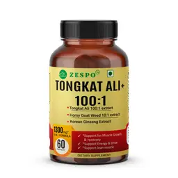 Zespo Tonhkat Ali+ with Goat Weed, Korean Ginseng, Beetroot for Energy and Stamina