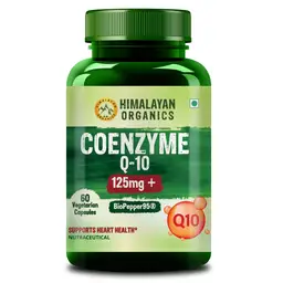 Himalayan Organics CoQ10 - 125mg with BioPepper, Coenzyme Q-10 for Healthy Heart Boost Energy and Metabolism High Strength icon