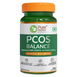 Pure Nutrition PCOS Balance Tablets for Women with 40:1 Ratio of Myo & D Chiro Inositol for Regularise Periods & Assists in Weight Management icon