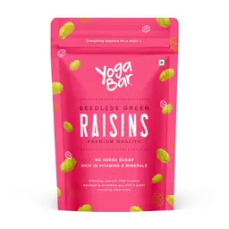 Yogabar - Raisins Green - with Premium Kishmish Dry Fruits - for Calcium, Vitamin B and Boost Immunity