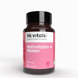 HealthKart HK Vitals Multivitamin Plus Women with Iron, Vitamin C, Veg Collagen, Hyaluronic Acid & Biotin for Energy, Joints, Skin & Hair icon