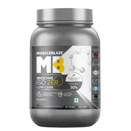 MuscleBlaze Biozyme Iso Zero, Low Carb Whey Protein Isolate with USA Patent for Lean Muscle Mass icon