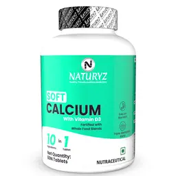Naturyz Soft Calcium with Vitamin D3 for Bone Health and Joint Support icon