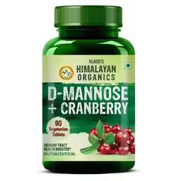 Vlado's Himalayan Organics D-Mannose + Cranberry for Kidney Health & Urinary Tract Infection