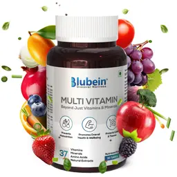 Blubein Multivitamin Tablet with 37 Vital Ingredients for Overall Health and Wellbeing icon