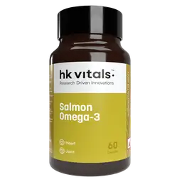 HealthKart -  HK Vitals Salmon Omega 3, 1000mg Omega 3 Fish Oil For Men and Women with 180mg EPA & 120mg DHA, For Joints, Brain, and Eyes Health, 60 Salmon Omega 3 Capsules icon