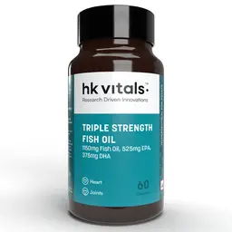 HealthKart -  HK Vitals Triple Strength Fish Oil Supplement for Men and Women, 560 mg EPA & 400 mg DHA, for Healthy Heart, Eyes & Joints, 60 Fish Oil Capsules icon