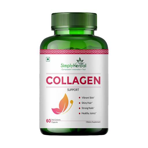 Buy Simply Herbal Collagen Supplement for Healthy Skin & Shiny Hair ...