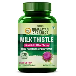 Vlado's Himalayan Organics Milk Thistle Extract Silymarin 800mg