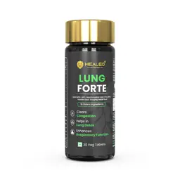 Healeo Lung Forte with Quercetin, NAC, Stinging Nettle, Vasaka for Lung Detox and Respiratory Function