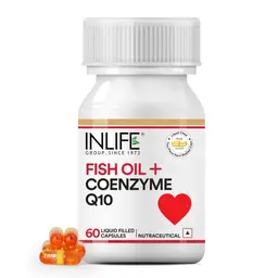 INLIFE - Fish Oil Coenzyme Q10 Omega 3 Supplement (Fast Release) - 60 Liquid Filled Capsules icon