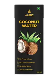 Auric Tender Coconut Water Energy Drink - No Added Sugar | Not from Concentrate | Natural Energizer | Direct from Tamil Nadu Trees | Safe Hygienic Packaging (Pack of 27) icon