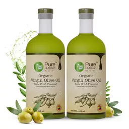 Pure Nutrition Raw Cold Pressed Virgin Olive oil for Healthy Heart, Skin and Hair icon