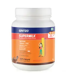 Gritzo SuperMilk Height+ (8-12y Girls),10g Protein with Zero Refined Sugar for Height Growth icon