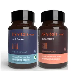 HealthKart HK Vitals Biotin (60 Tablets) and DHT Blocker with Biotin  (60 Tablets) for Hair Growth, Strong Hair and Glowing Skin  icon