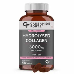 Carbamide Forte Hydrolyzed Collagen Peptides 6000mg with Type 1 and 3 Collagen Powder for Bone and Joint Support icon
