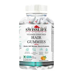 SwissLife Forever Hair Gummies with Biotin, DHT Blocker, Zinc & Probiotics for Hair Health, Scalp Health, and Helps to manage Hair Fall icon