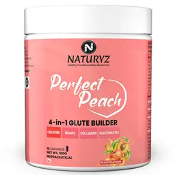 Naturyz Perfect Peach 4 in 1 Glute Builder with Creatine BCAAs Collagen for Lean Muscle