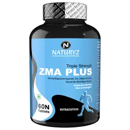 Naturyz Triple Strength ZMA Plus for Men with 450 mg Magnesium Aspartate, Tribulus, Zinc, B6 for Muscle Strength and Nightime Recovery Support icon