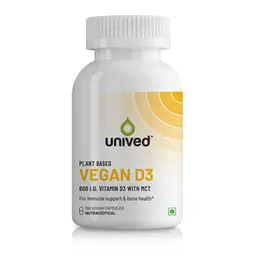 Unived -  Vegan D3 - With Triglycerides,  Vitashine - For Better Immune, Heart And Dental Health