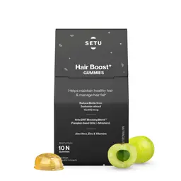 Setu - Hair Boost Gummies - Natural Biotin from Sesbania, Aloe vera Extract, Zinc & Vitamin - Helps Reducing Hair Loss icon