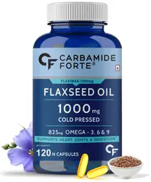 Carbamide Forte - Cold Pressed Flaxseed Oil Omega 3 6 9 Capsules (1000mg)