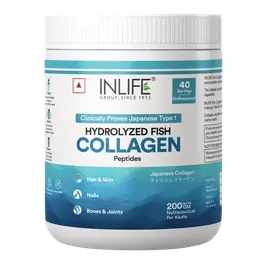 Inlife Japanese Marine Collagen with Biotin, Hyaluronic Acid, Vitamin C & Glucosamine for Skin and Hair icon