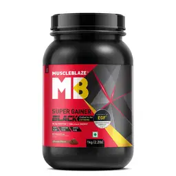 MuscleBlaze Super Gainer Black with Gaining Formula for Appetite, Digestion & Testo Blend for Muscle Mass Gain icon