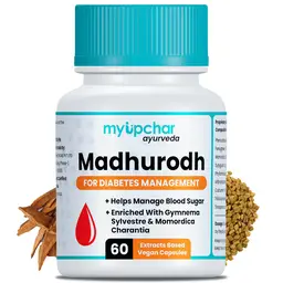 Myupchar Ayurveda Madhurodh Capsule with Gokshura, Amla, Ashwagandha for Glucose & Blood Sugar Management icon