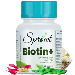 Sprowt Biotin+ Tablet for Strong Thick Hair & Glowing Skin    icon