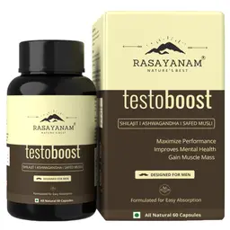 Rasayanam - Testoboost - Shilajit, Ashwagandha, Safed Musli Capsules