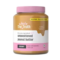 The Whole Truth - Unsweetened Peanut Butter - Creamy | All Natural | Gluten Free | Vegan icon