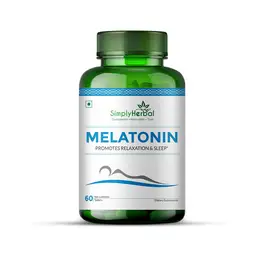 Simply Herbal Natural Melatonin 10 mg |Deep Sleep Supplement, Helps Stress & Anxiety Relief, Support Jet Lag Strain for Men Women Adults, Healthy Sleep Cycle- 90 Tablets icon